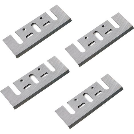 Lames de rabot 82mm HSS Acier rapide pour Makita 1900B 1902 N1900B Lot de 4 pièces tranchantes durables (1/5)