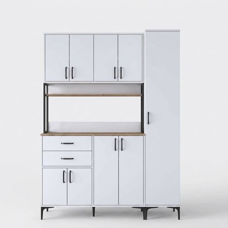 Credenza cucina multiuso con dispensa e cassetti Convivio (1/5)