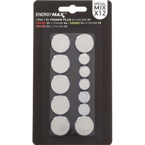 Lot de 12 piles bouton set - 5five (1/5)