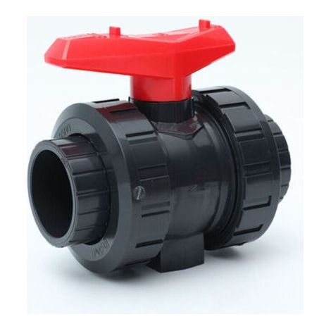Robinet À Boisseau Sphérique - PVC-U - 50 mm - Pour Piscine Aquarium Et Assainissement - Raccord Manchon Adhésif - 1 Pièce (1/3)