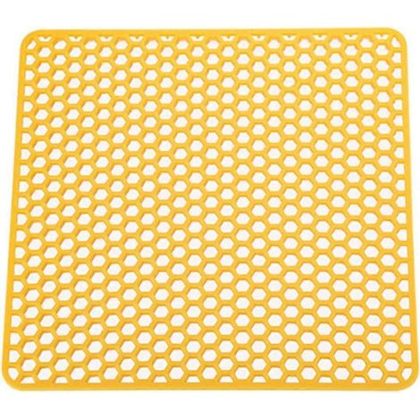 Tapis de table en silicone pour bols, assiettes et poêles, anti-décoloration, facile à laver, isolation thermique, protection du fond d'évier, tapis pour asphalte (1/4)