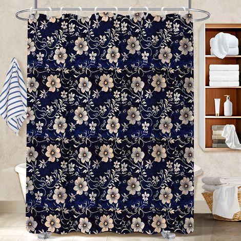 Rideau de douche tissu polyester 180x180 séchage rapide housse de baignoire pour salle de bain avec baignoire (1/5)