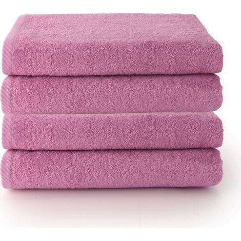 Lot de 4 Serviette de Bain Grande Taille 100% Coton Drap de Douche 70 x 140cm 400g Douces, Absorbantes et Résistantes Ensemble Idéal pour Une Salle de Bain Moderne (1/5)