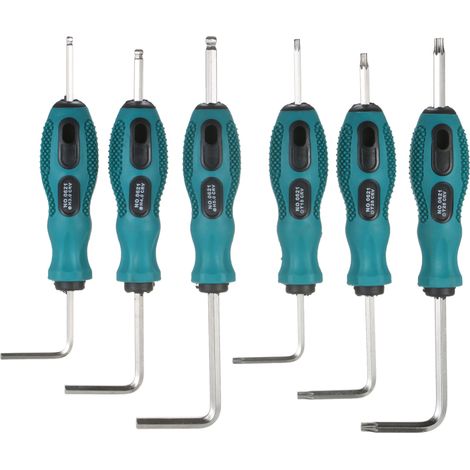 Jeu de clés Allen, Torx et clés hexagonales à bras long à tête sphérique en acier au chrome-vanadium de qualité industrielle, avec poignée en TPU pour une excellente prise en main. (1/5)
