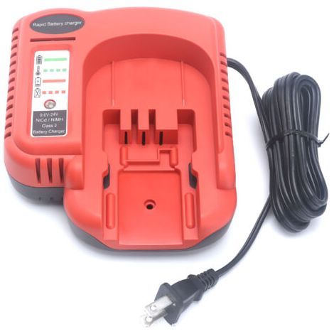 Chargeur rapide pour Black & Decker BDFC240 9.6V-24V – Sortie DC 2.3A – Protection surcharge et court-circuit – Indicateur LED de charge (1/5)
