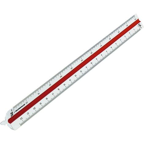 Règles triangulaires de précision Rumold 160/6/30, 160/30, pour levés topographiques 6