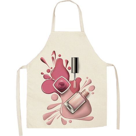 Verstellbare Arbeitsschürze für Damen, ideal für Maniküre und Nagellackierung, Zubehör für Nagelstudios