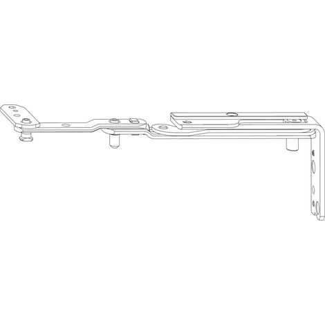 Bras de compas of nt designo ii - Axe ferrure (mm) : 13 - Sens : Droite - Gamme PVC : Rehau Geneo/Neferia - ROTO