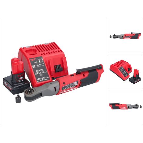 Milwaukee M12 FIR38-601 Akku Ratsche 12 V 75 Nm 3/8" 1/4" + 1x Akku 6,0 Ah + Ladegerät (1/5)
