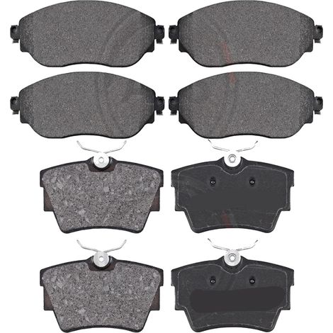 KIT PASTIGLIE FRENO ANTERIORI E POSTERIORI compatibile con AUDI A3 (8P1,8P7,8PA) / PASTIGLIE FRENANTI AUTO OEM FDB1398FDB1641,FDB1788 / SOSTITUZIONE DIRETTA / BASSA POLVERE / SILENZIOSO