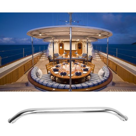Handläufe aus seewasserbeständigem Edelstahl 304, geeignet für Boote, Yachten und Wohnmobile, 16 Zoll 2051SB. (1/5)