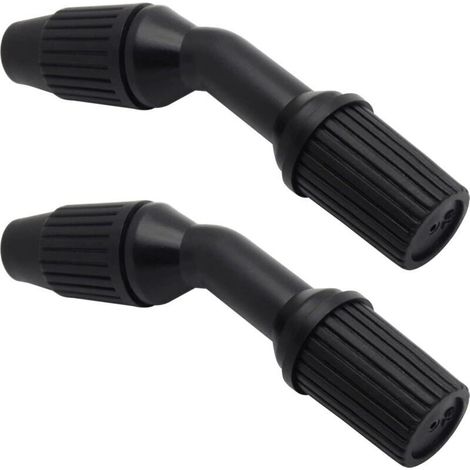 Lot de 2 buses coniques durables pour l'arrosage et le nettoyage (buses noires réglables) (1/5)