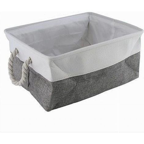 TRADE SHOP - Porta Biancheria In Tessuto Organizer Con Manici Per Vestiti Sporchi Bagno 10625 -