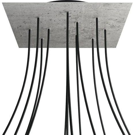 Elementos para crear luminaria creative-cables rose-one square 45 cm cemento (1/3)