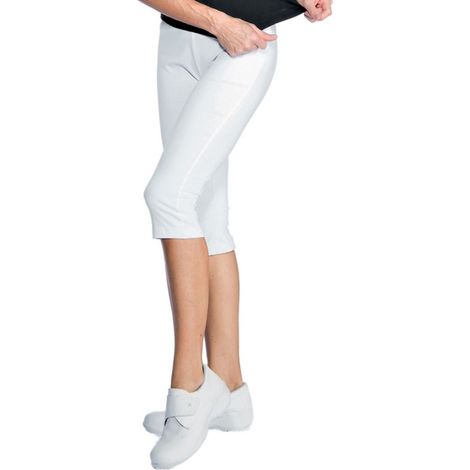 Leggings bianchi corti da donna Isacco Bianco S