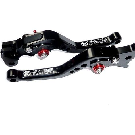 Aplicable a YAMAHA XT600 1984 - 1986 JUEGO DE MANETAS DE FRENO Y EMBRAGUE CORTAS NEGRAS PARA PISTA Y CARRETERA TS173() (1/5)