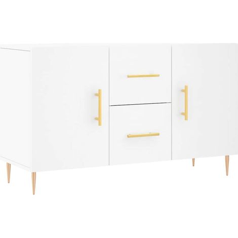 Maison Exclusive - Credenza Bianca 100x36x60 cm in Legno Multistrato (1/5)
