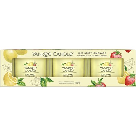 Yankee Candle Mini-Kerzenset „Iced Berry Lemonade“ (3 x 37 g) (1/3)