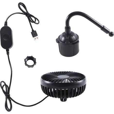 Ventilateur de voiture multifonction USB cendrier universel (1/5)