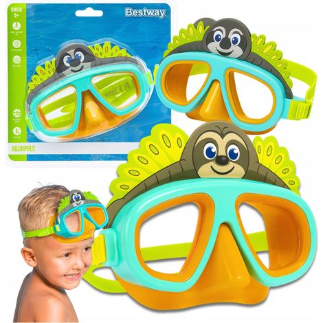 Maschera da sub bradipo, occhialini da nuoto per bambini BESTWAY