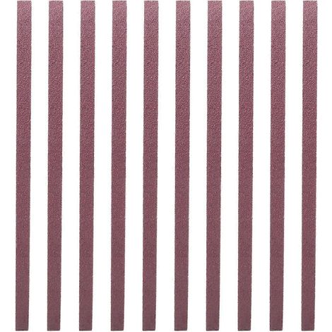10 Stück Schleifband Aluminiumoxid Schleifpapier Schleifband 533 x 9 mm (80)