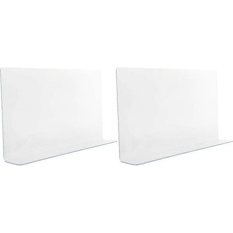 Lot de 2 protections anti-éclaboussures pour baignoire et douche, en PVC.-40.00X12.00X4.00CM