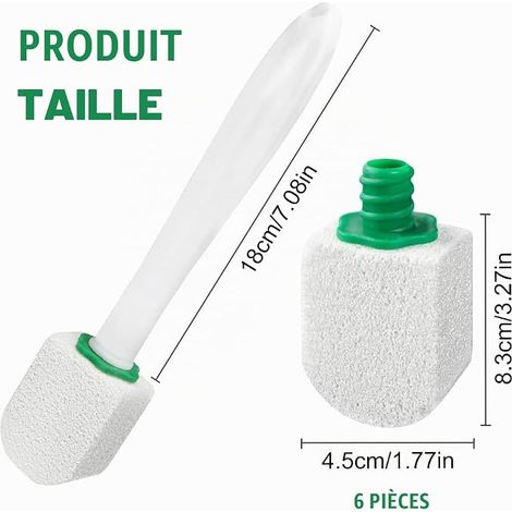 Toilet Brush with Stainless Steel Handle, (Black) (1/4)