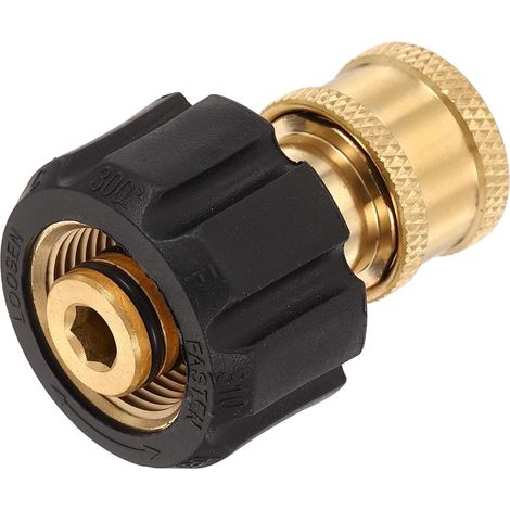 M22 14mm Femelle Vers 1/4" Femelle Raccord Rapide En Laiton (1/5)