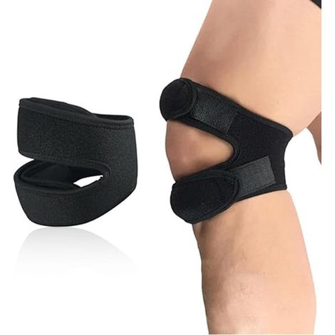 Ginocchiera, fasce per il tendine rotuleo, tutore di supporto per alleviare il dolore al ginocchio, per corridori, tennisti, artrosi rotulea (1/4)