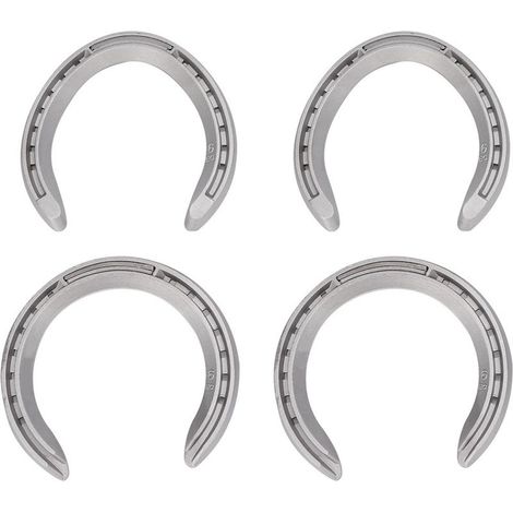 Lot 4 fers à cheval – alliage aluminium – type 6 – accessoires équitation (1/5)