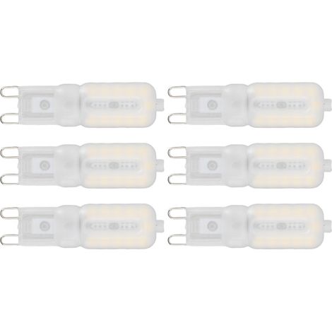 Ampoule G9 à intensité variable, Protection des yeux, économie d'énergie, 5W, 22 LED, petites ampoules pour plafonnier de bureau, 6 pièces, naturel, 220V