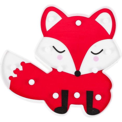 Lámpara de noche LED decorativa con forma de zorro, luz nocturna para habitación infantil, luz de noche para el hogar. (1/5)