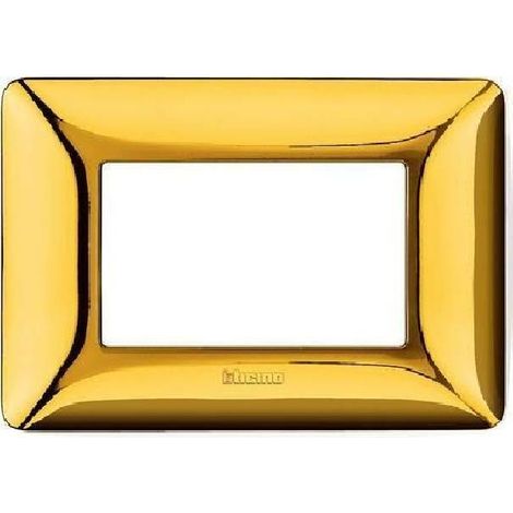 Matix placca 3 module technopolymer colour gold gloss am4803gor