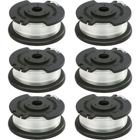 6 bobines et lignes de coupe compatibles pour tondeuse Hyper Tough modèles HT19-401-003-06 HT19-401-003-07.