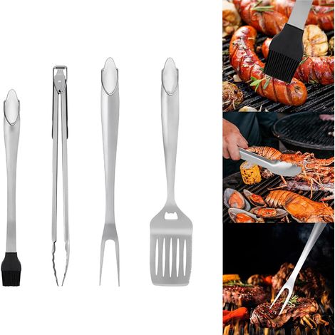 Filiyano-Ensemble d'accessoires pour barbecue (4 pièces), outils de camping et de barbecue, accessoires de camping, outils professionnels pour (1/5)