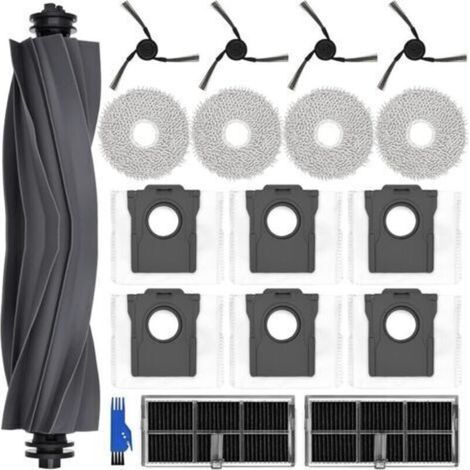 Set di accessori per dreame X40 Ultra Complete / L40 Ultra, 4 panni per la pulizia, 6 sacchetti per la polvere, 1 spazzola principale, 4 spazzole laterali (1/5)