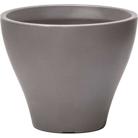 Step2 Fernway - Pot De Fleurs - Cèdre Foncé  Jardinière Balcon Léger Et Facile À Déplacer - Plastique Rotomoulé - 50,8 X 50,8 X 61 Cm