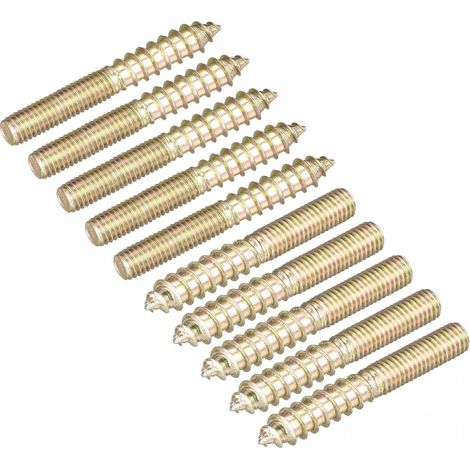 M5x40mm Vis Double Filetage Boulon 20pcs Double Extrémité Cheville pour Bois Meuble (1/5)