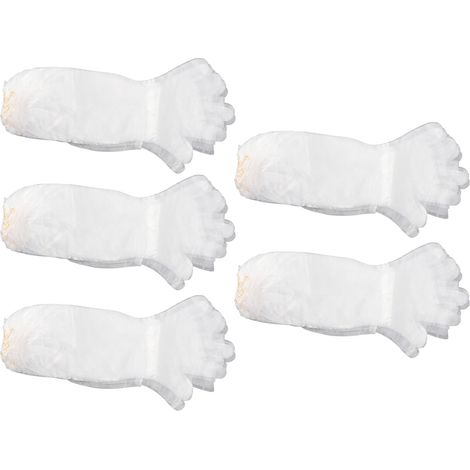 100 gants vétérinaires jetables en PE à manches longues avec élastique pour la fécondation artificielle chez les animaux. (1/5)