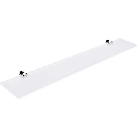 Nimco Bormo - Mensola, lunghezza 60 cm, vetro opaco/cromo BR 11091B-60-26