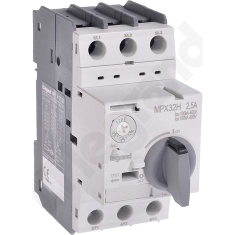 Disjoncteur moteur MPX3 32H 1,6-2,5 A haute capacité de court-circuit