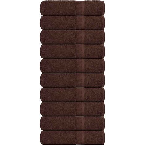 Handtücher FROGN 10 Stk. Braun 50x100 cm 360 g/m² (1/5)