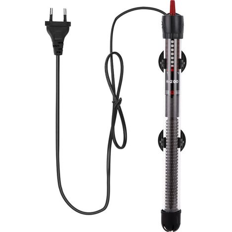 Calentador para acuarios de 100 W, termostato ajustable de 20 a 34 °C, calentador sumergible de vidrio para peceras y acuarios de 50 a 100 litros. (1/5)