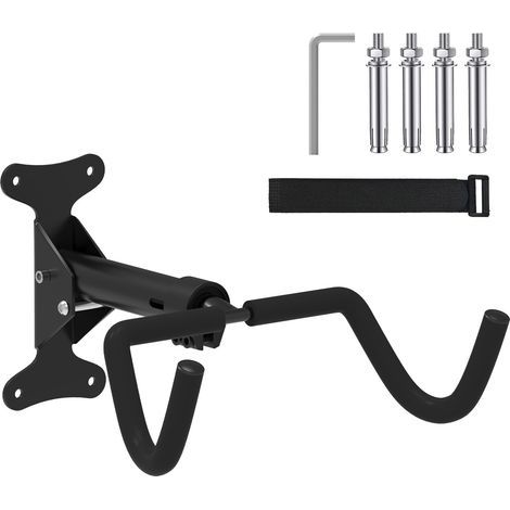 Support Mural pour Vélo, Attache Velo Mural avec Sangles, Capacité de Charge 30 kg, Porte-Vélos de Course Permettant de Ranger les Vélos de Course, les VTT et les Vélos Dans le Garage ou la Cave (1/5)