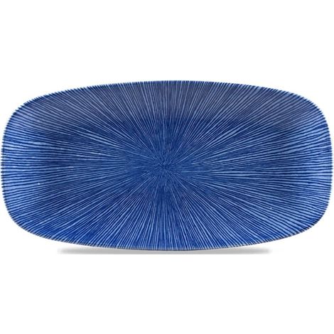 Assiette Oblong Bleue Agano 11 3/4 x 6" / 298 x 153 mm - Finedine (1/3)