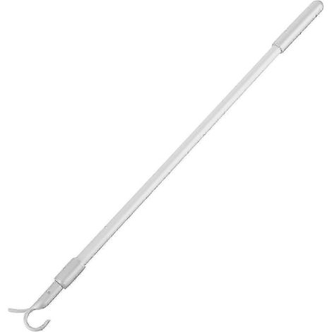 Baguette métallique de rechange pour stores verticaux, tige télescopique avec crochet d'ouverture. (1/4)