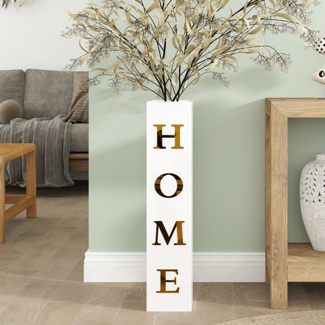 27.5in Modern Farmhouse 'HOME' Letter Floor Vase - Tall Decorative Vase for Living Room, Entryway, Rustic Home Accent (1/4)