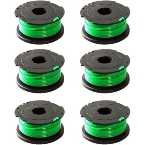Confezione da 6 bobine di filo verde per decespugliatore Black & Decker GL7033 GL8033 GL9035 A6482 (1/4)