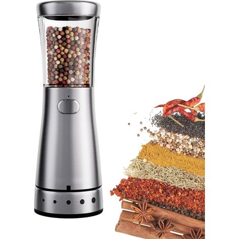 Moulin à poivre, inox, rechargeable (1/5)