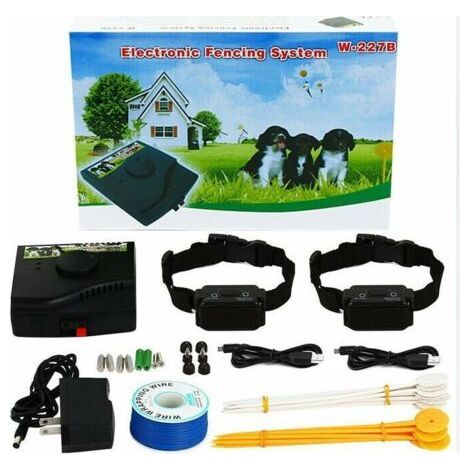 Collier anti-fugue pour clôture électrique pour chien avec colliers (1/2)